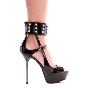 567-LYLI -  5" Metallic Stiletto Heel Platform Sandal by Ellie Shoes Women’s 9